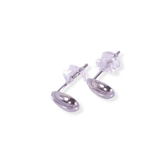 New! Simple Style Water Droplets Sterling SilverPlating Ear Studs 7mm - Picture 2 of 4